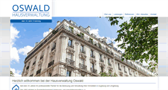 Desktop Screenshot of hausverwaltung-oswald.de