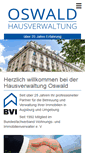 Mobile Screenshot of hausverwaltung-oswald.de